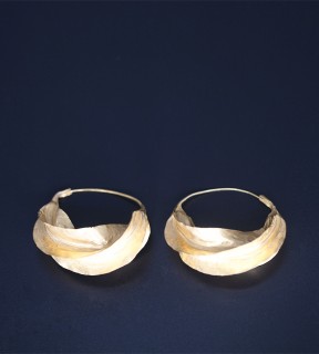 Gold dipped Fulani earrings – small version